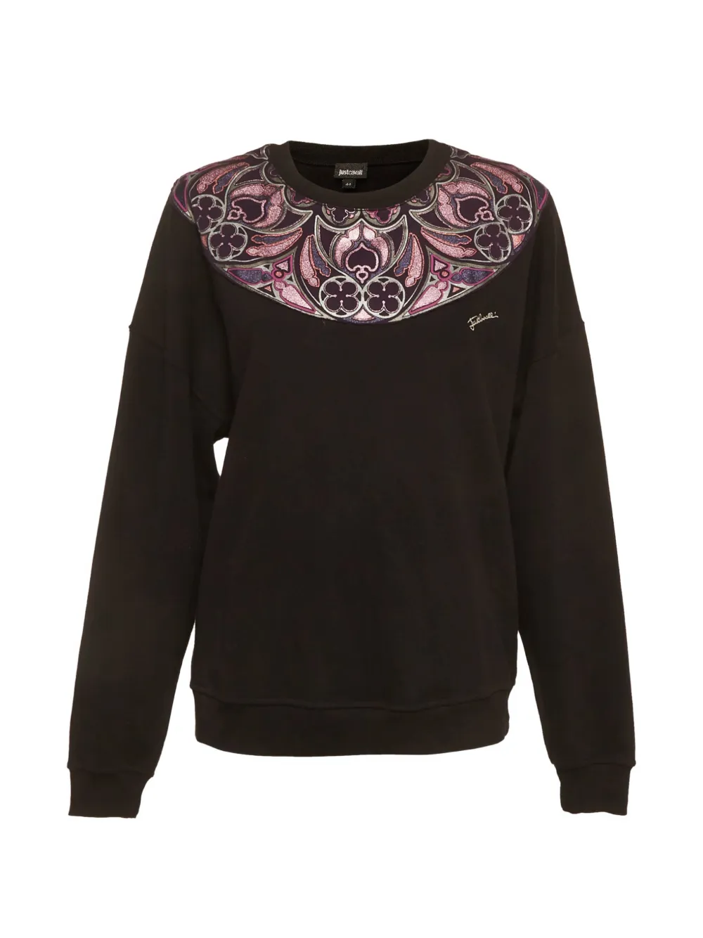 Just Cavalli Vintage sweat à design patchwork - Noir Just Cavalli Vintage sweat à design patchwork - Noir