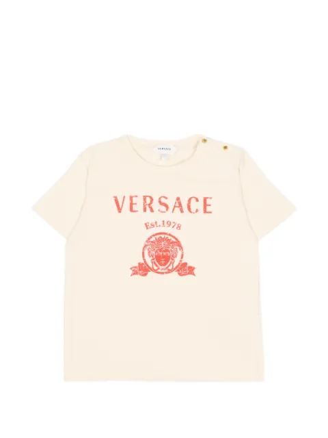 Versace Kids logo-print Medusa T-shirt