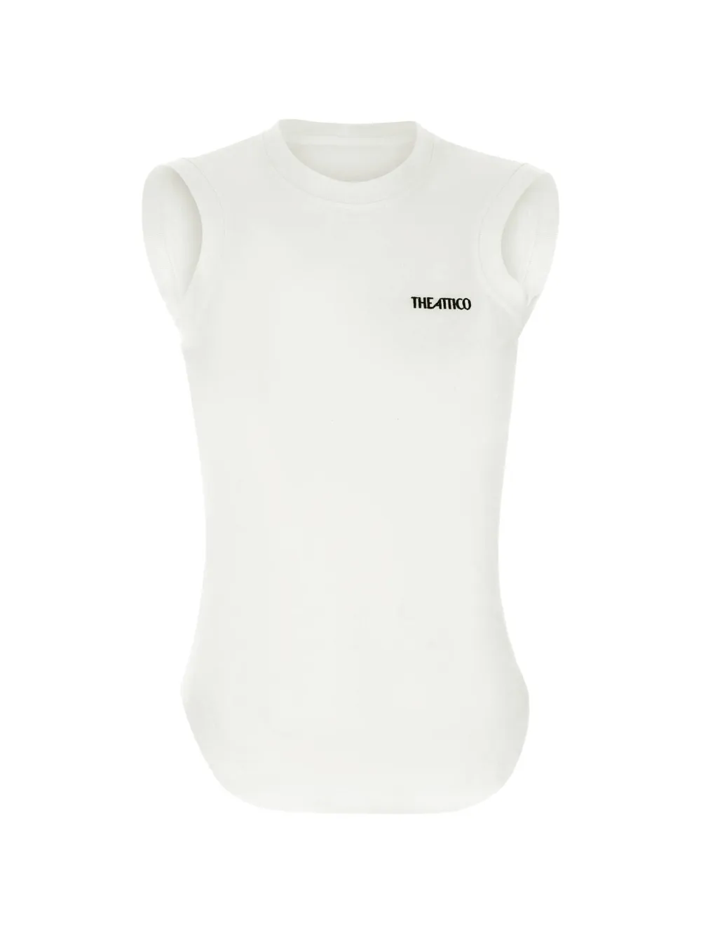 The Attico logo-embroidered T-shirt