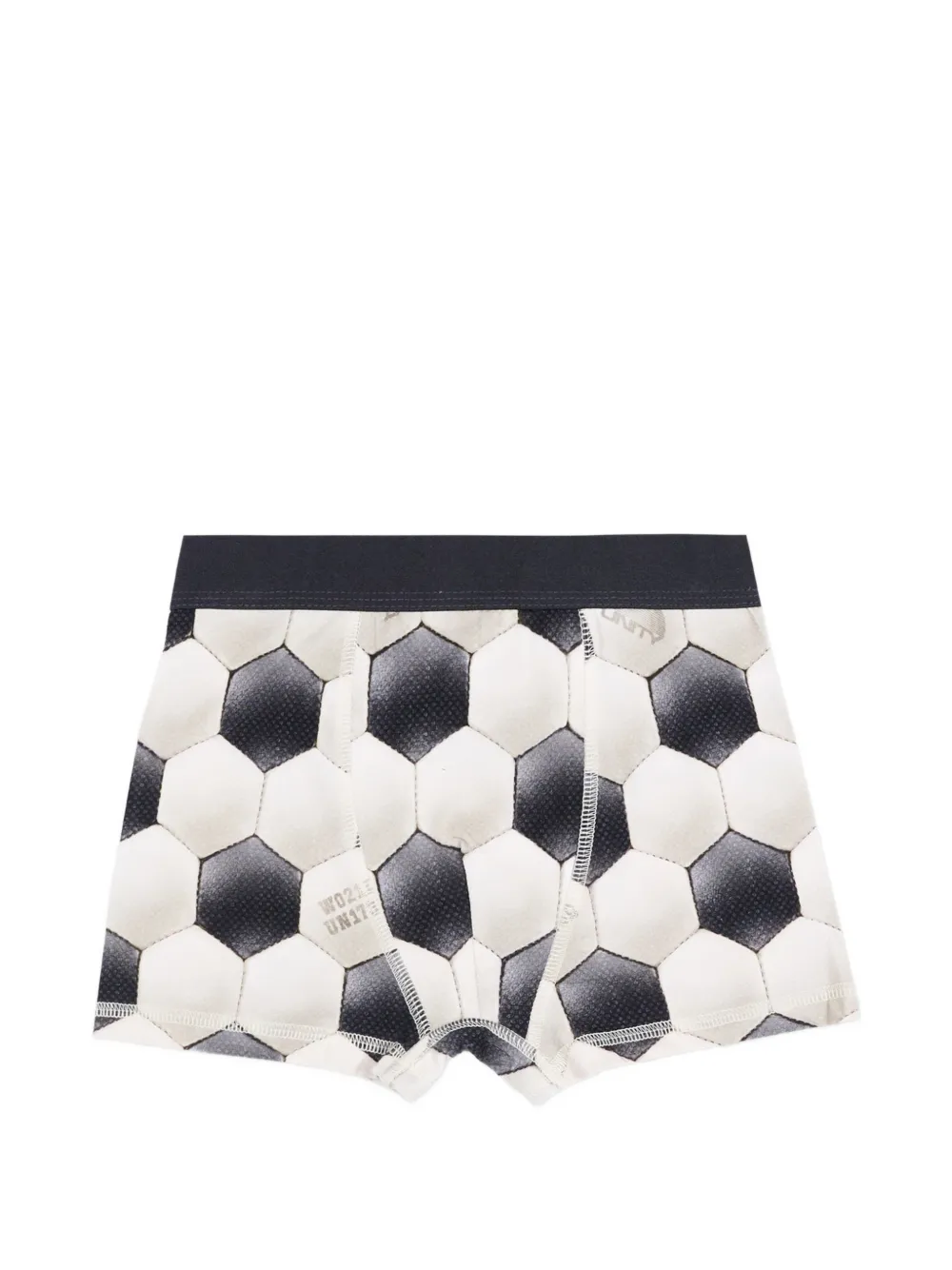 Molo Boxershorts met logoband en voetbal-print Wit