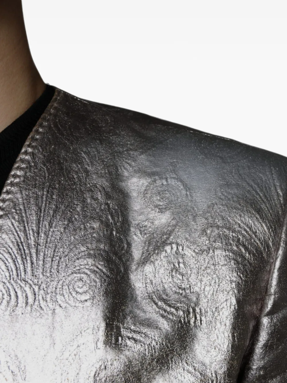 Dolce & Gabbana Blazer met enkele rij knopen en jacquard Goud