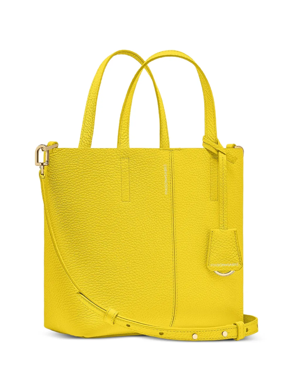 MAISON de SABRÉ Kleine Soft leren shopper Geel