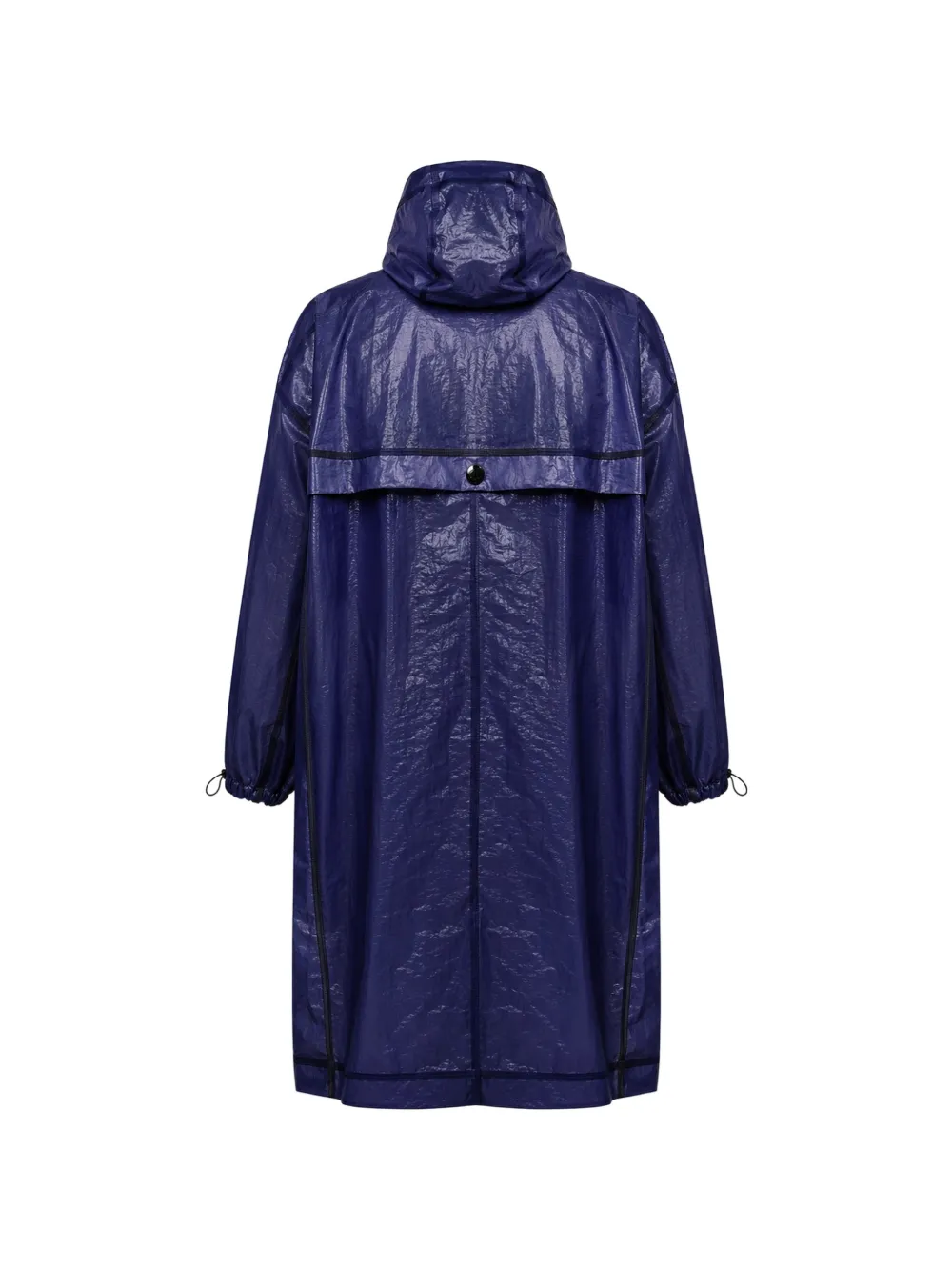 Dolce & Gabbana Regenjas met capuchon en gekreukt effect Blauw