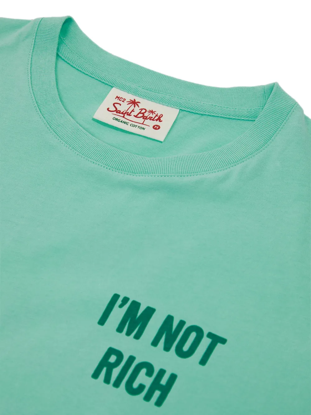 MC2 Saint Barth Katoenen T-shirt met tekst Groen