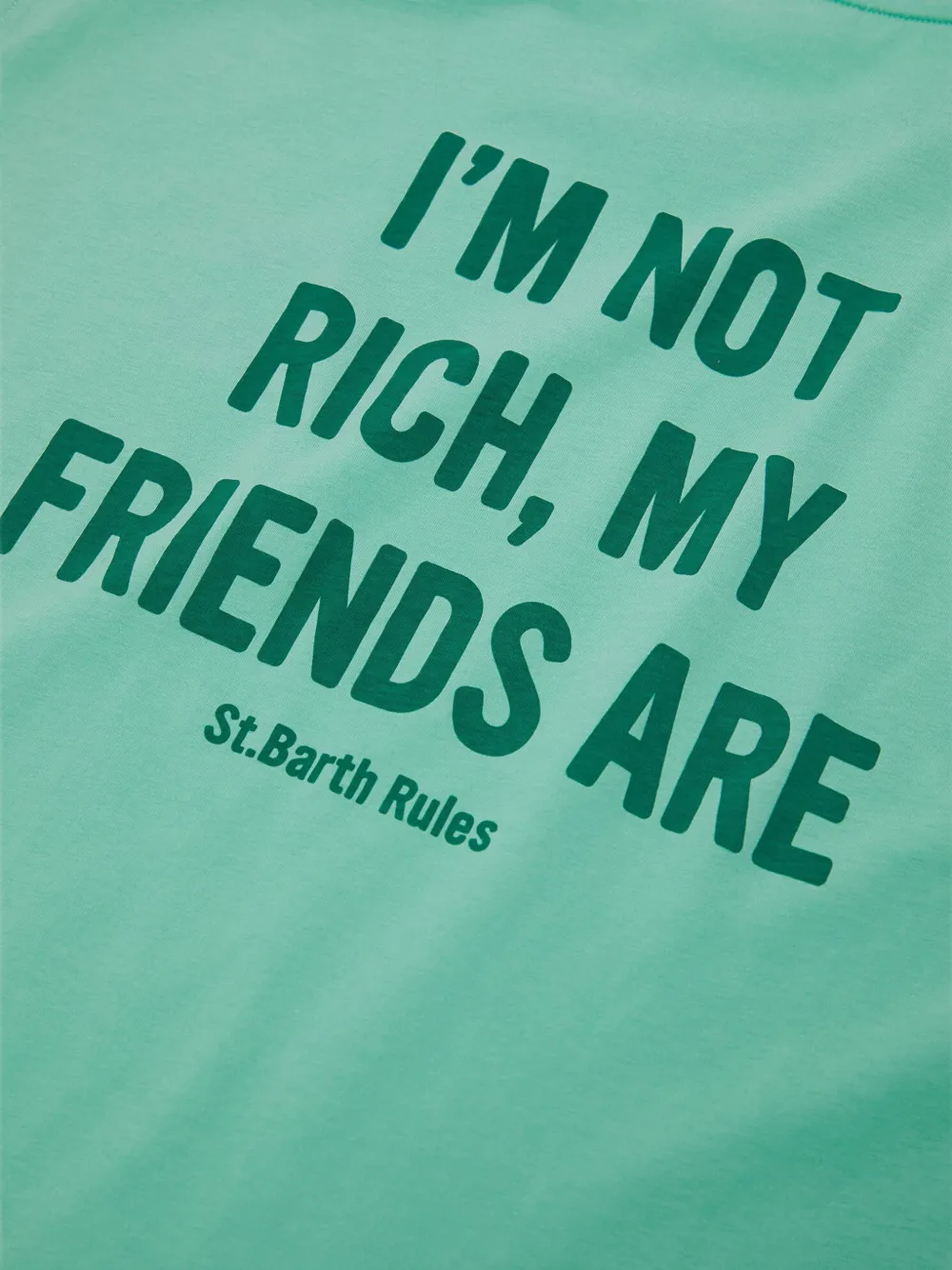 MC2 Saint Barth Katoenen T-shirt met tekst Groen