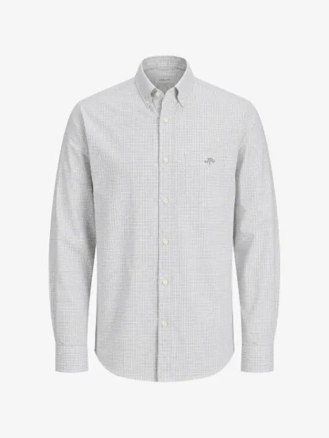 Gant gingham-pattern logo-embroidered shirt