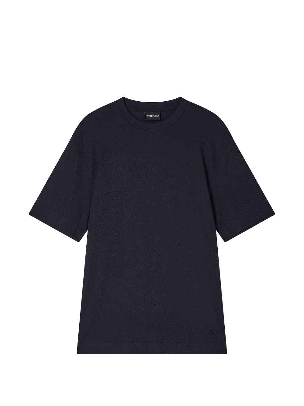 Emporio Armani T-shirt con ricamo a contrasto - Blu