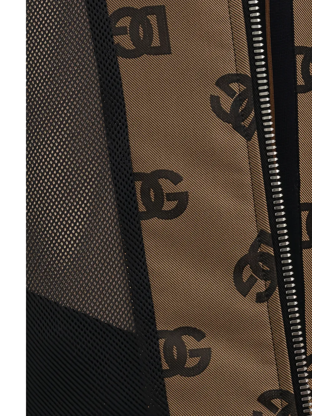 Dolce & Gabbana Trainingsjack met logo-print en hoge hals Bruin