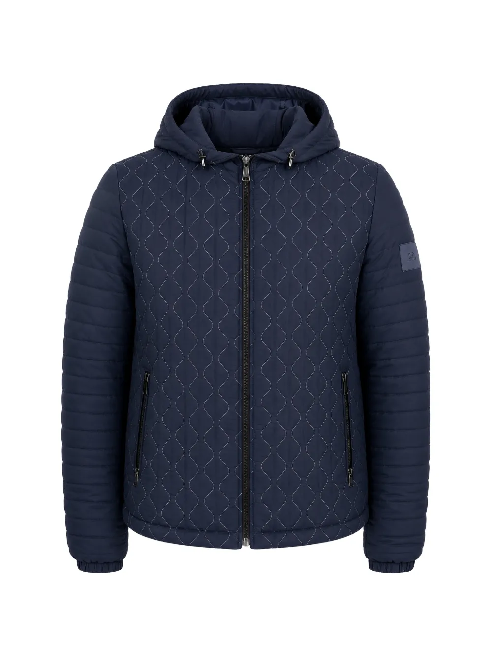 Roberto Pepe Luxury onion-quilted hooded jacket
