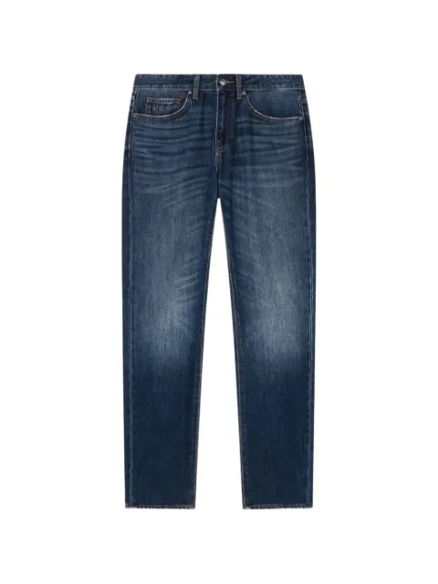 Armani Exchange faded whiskered jeans