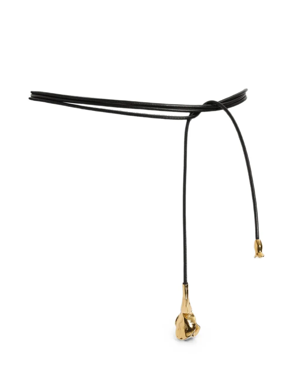  Erdem Flora Multi-strand Leather Belt - Negro 