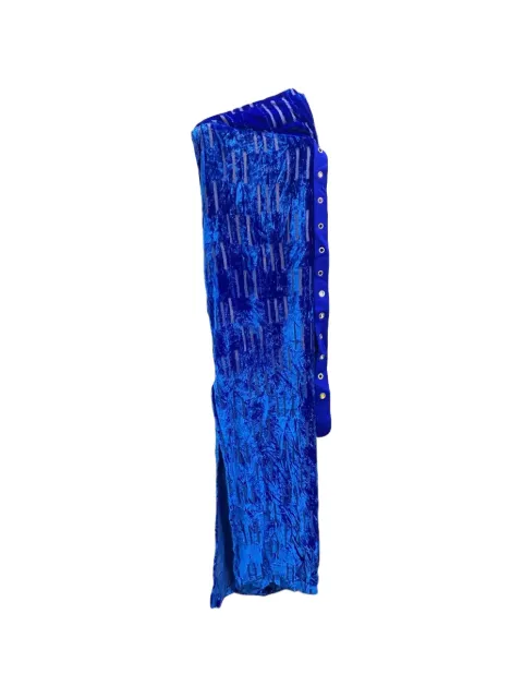 Off-White Shibori velvet maxi dress