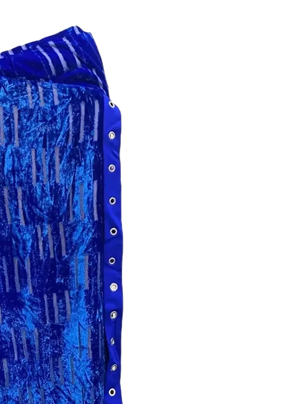 Off-White Shibori fluwelen maxi-jurk Blauw