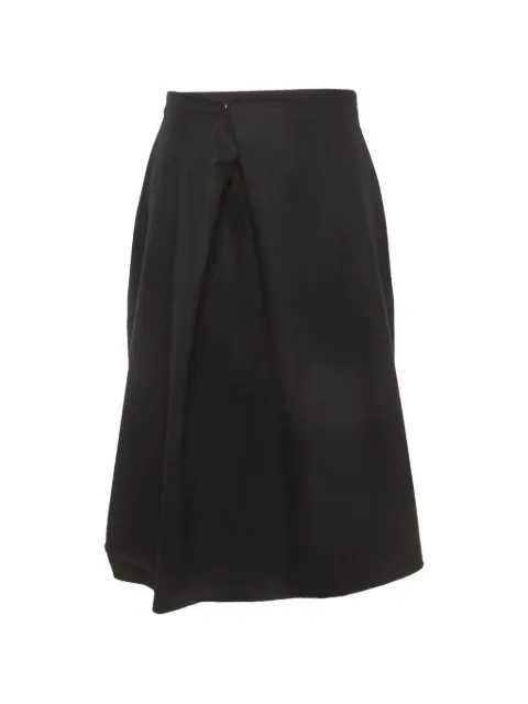 Jil Sander Pre-Owned falda midi con pliegues