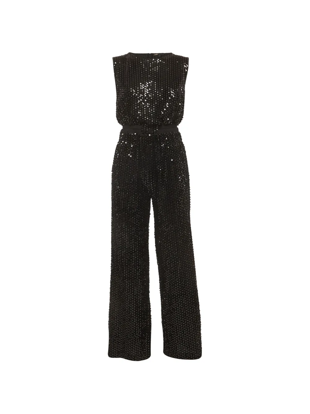 Maje sequin-embellished velvet trousers set - Nero