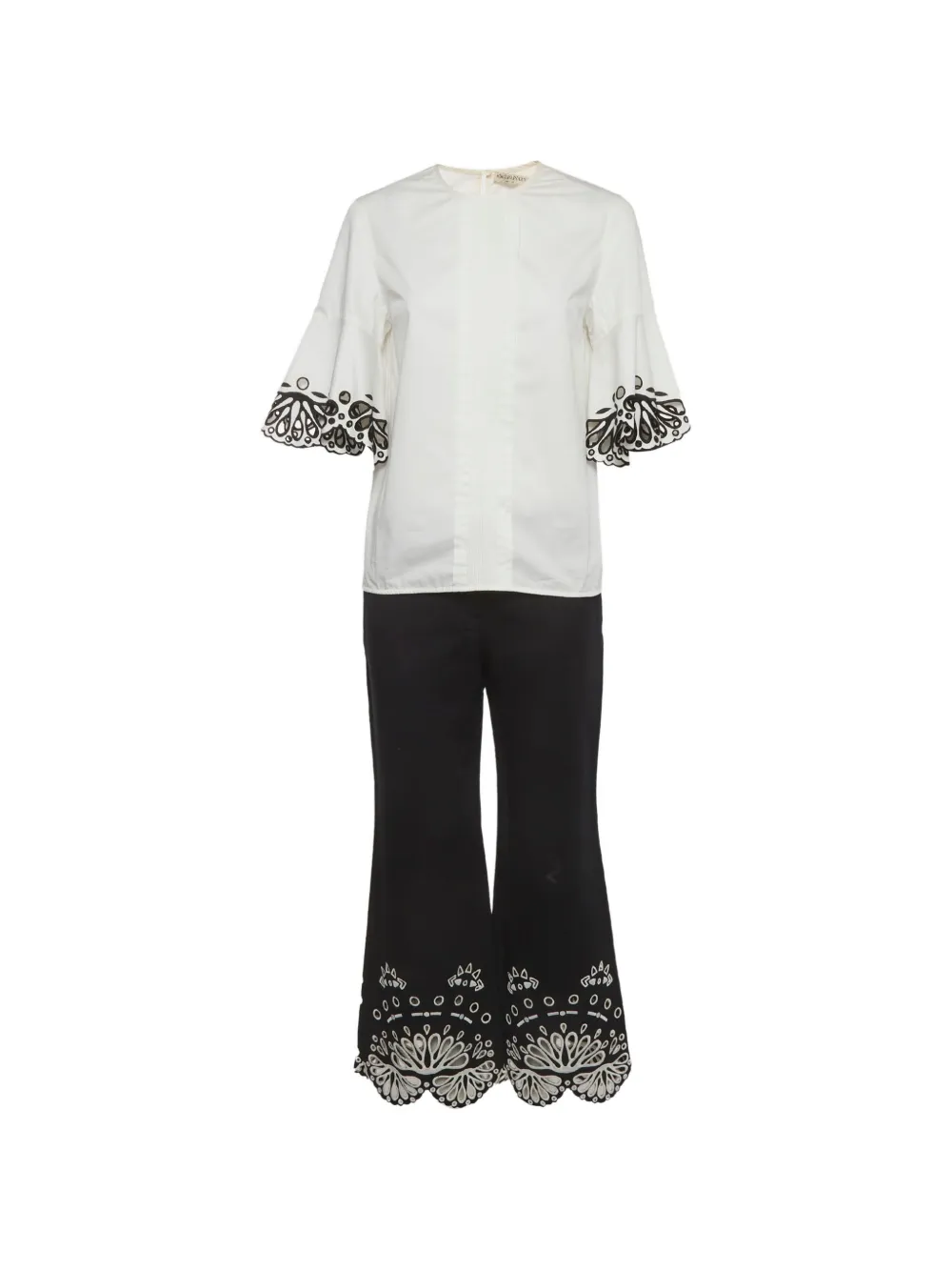 PUCCI Pre-Owned broderie anglaise set - Bianco