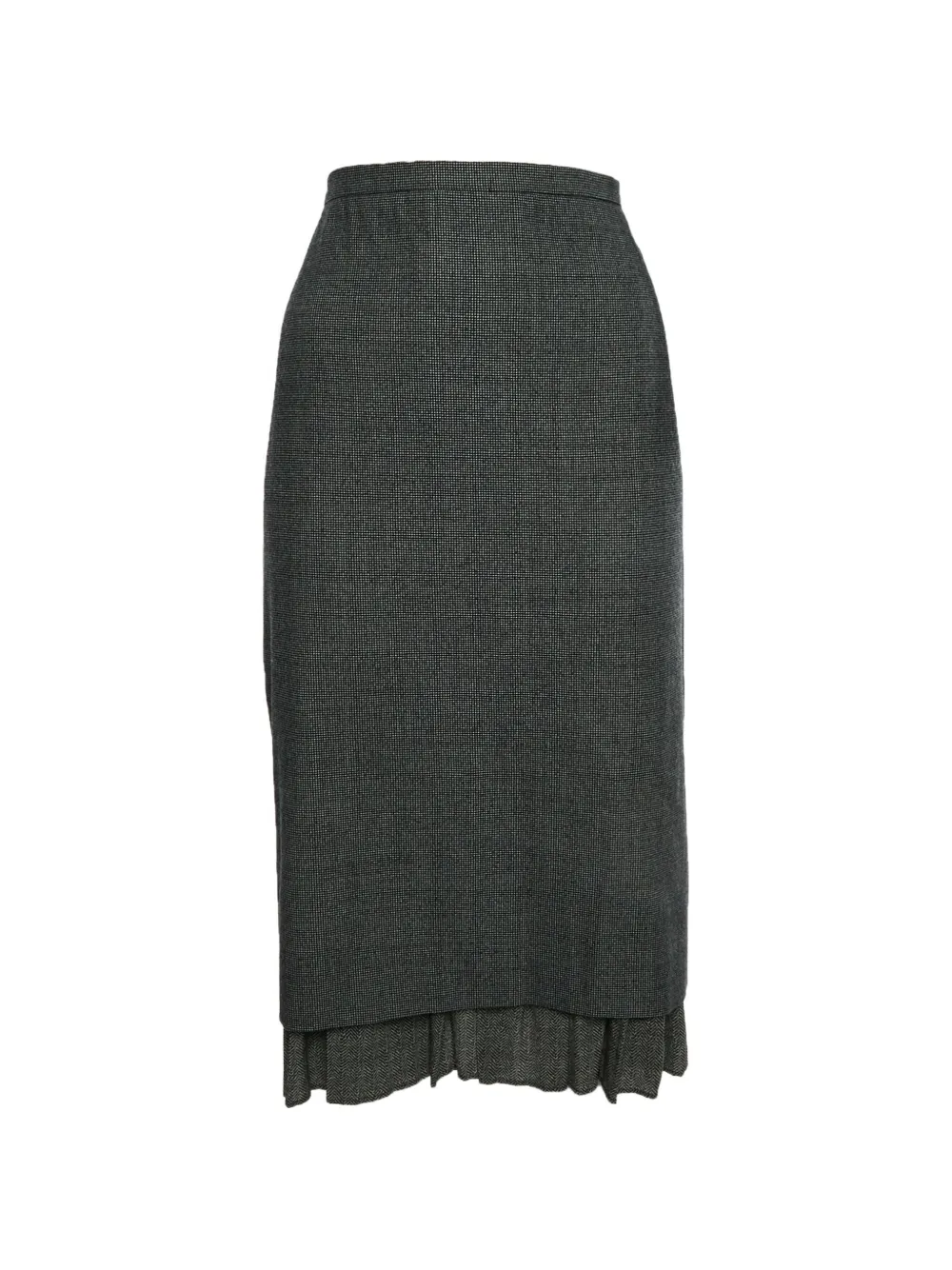 Max Mara Herringbone pencil midi skirt - Grigio