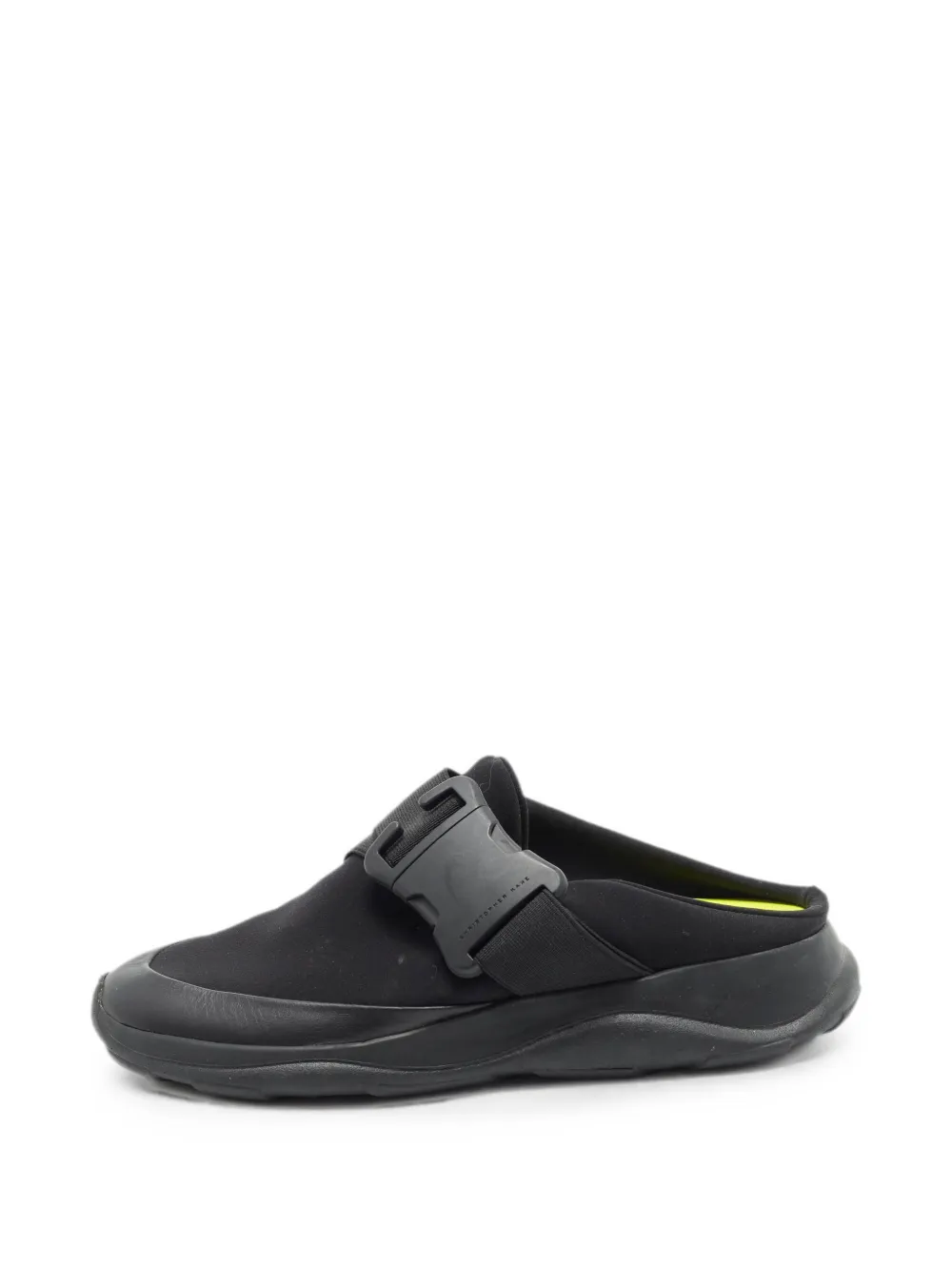 Pre-owned Christopher Kane Safety Buckle Slides In Black