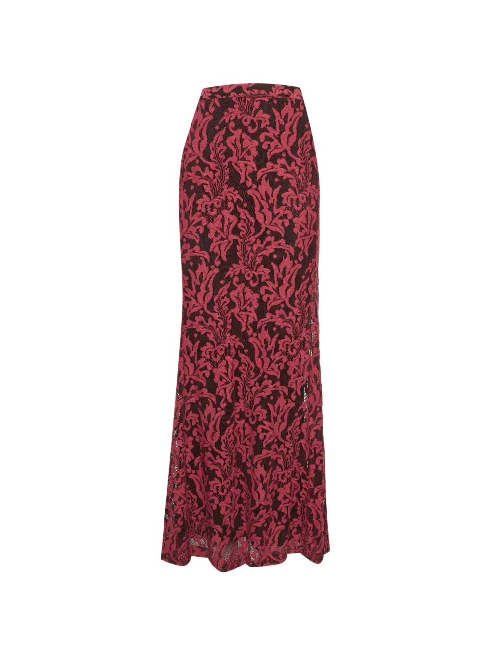 Roberto Cavalli Vintage floral-pattern maxi skirt - Rosso