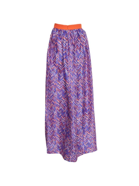 Roksanda zigzag-print A-line maxi skirt