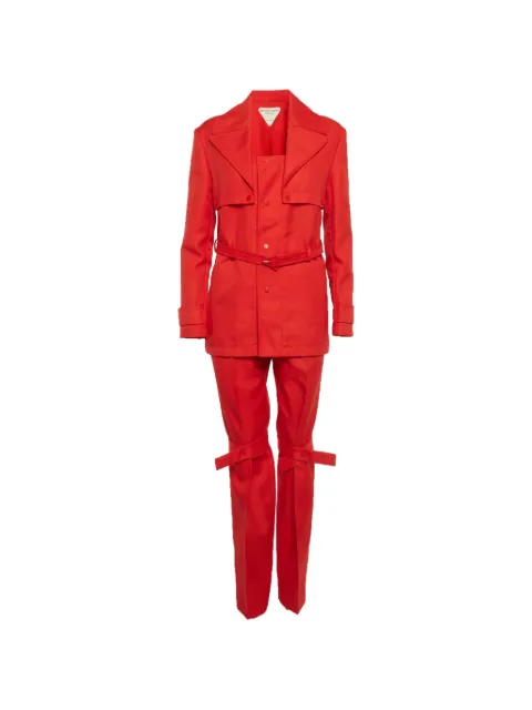 Bottega Veneta Pre-Owned single-breasted belted suit