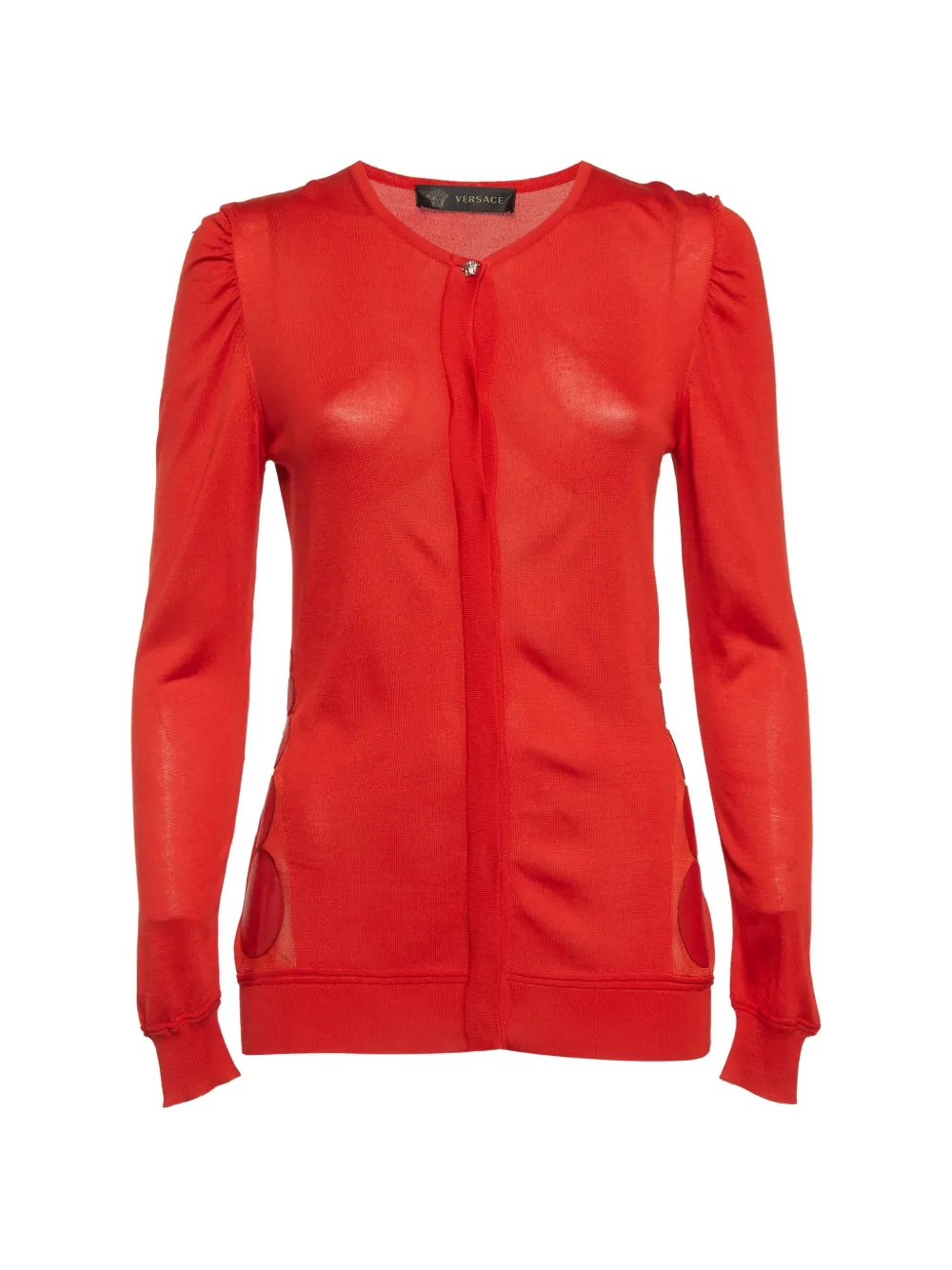 Versace Pre-Owned long-sleeved cardigan - Rosso