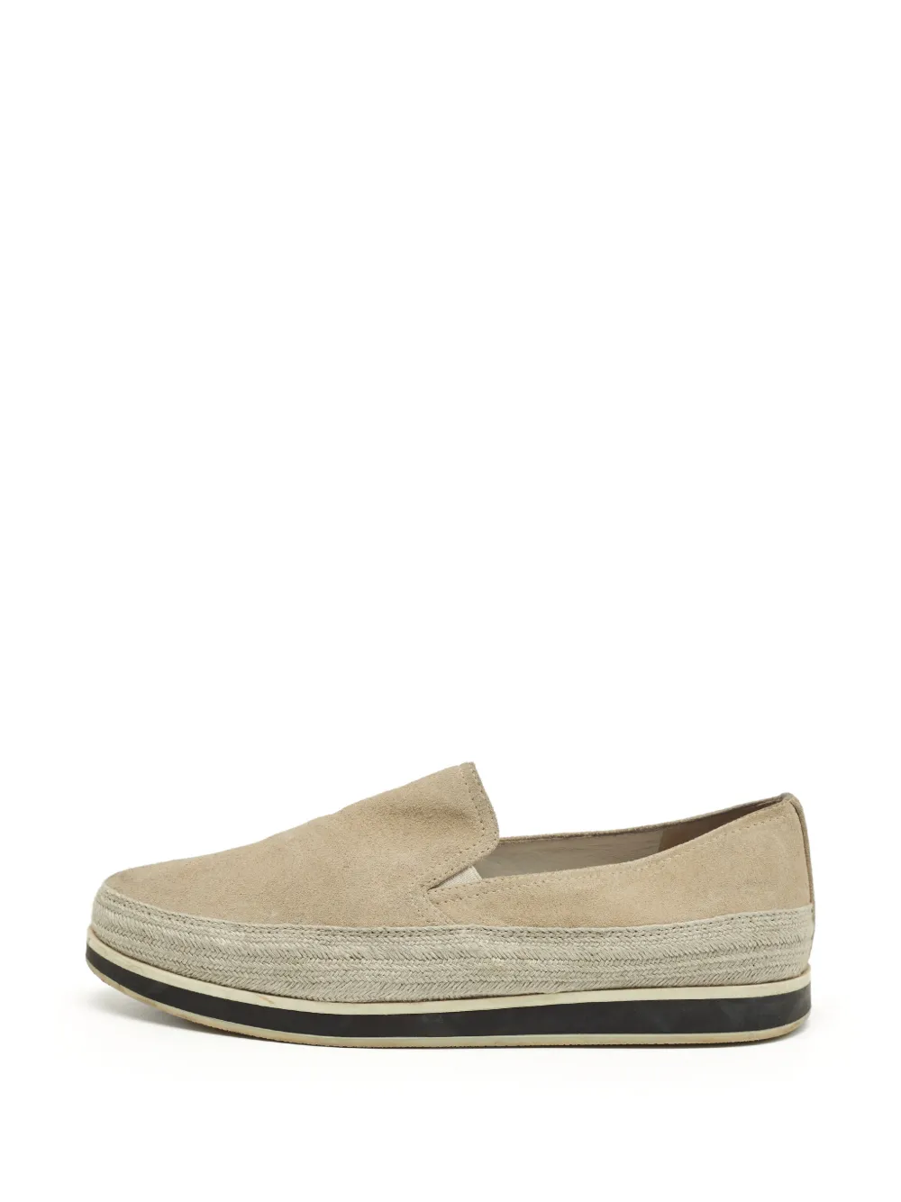 Prada Pre-Owned suede slip-on sneakers - Toni neutri