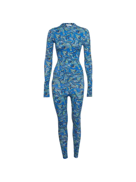 424 Rhodochrosite abstract-print bodysuit leggings set