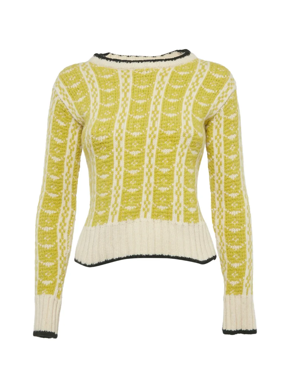 Marni Pre-Owned intarsia-knit sweater - Giallo