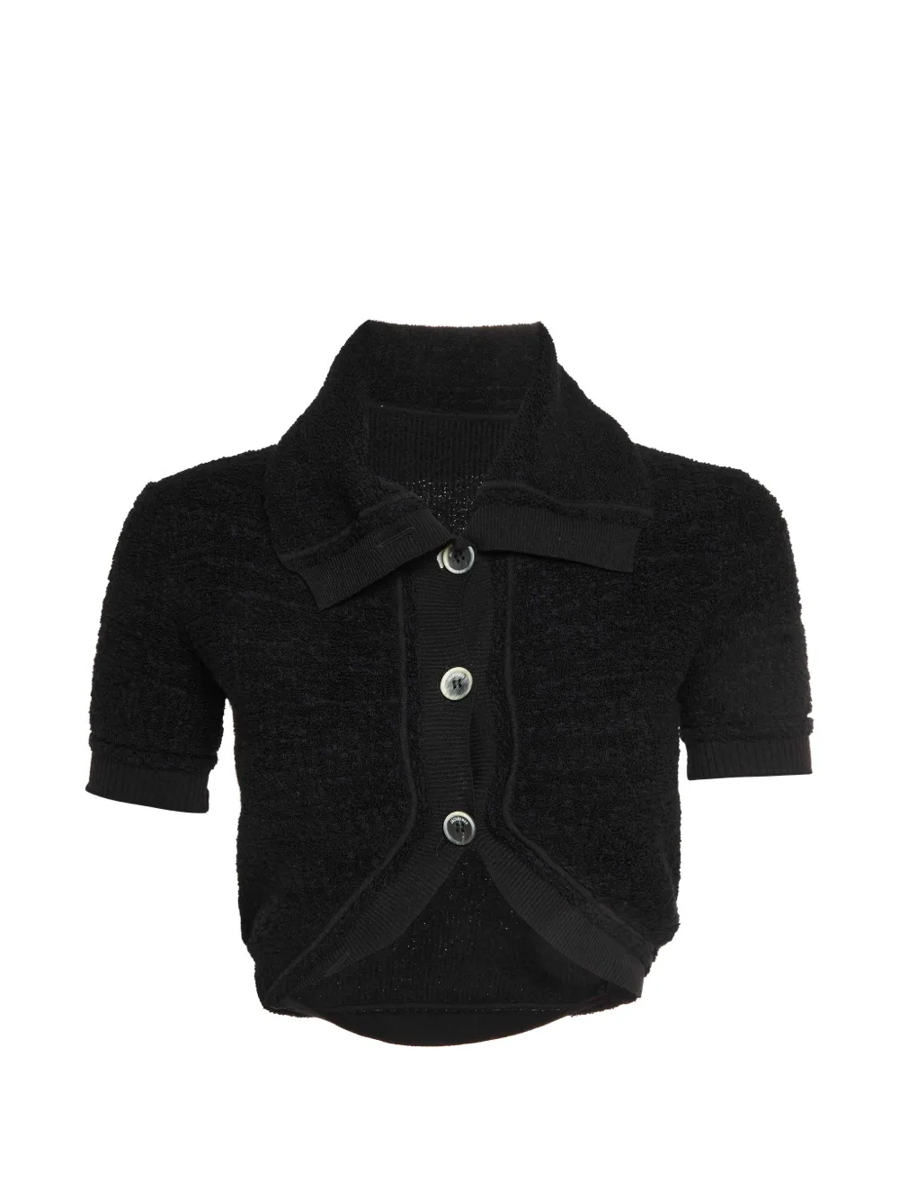 Jacquemus Pre-Owned cropped cardigan - Nero