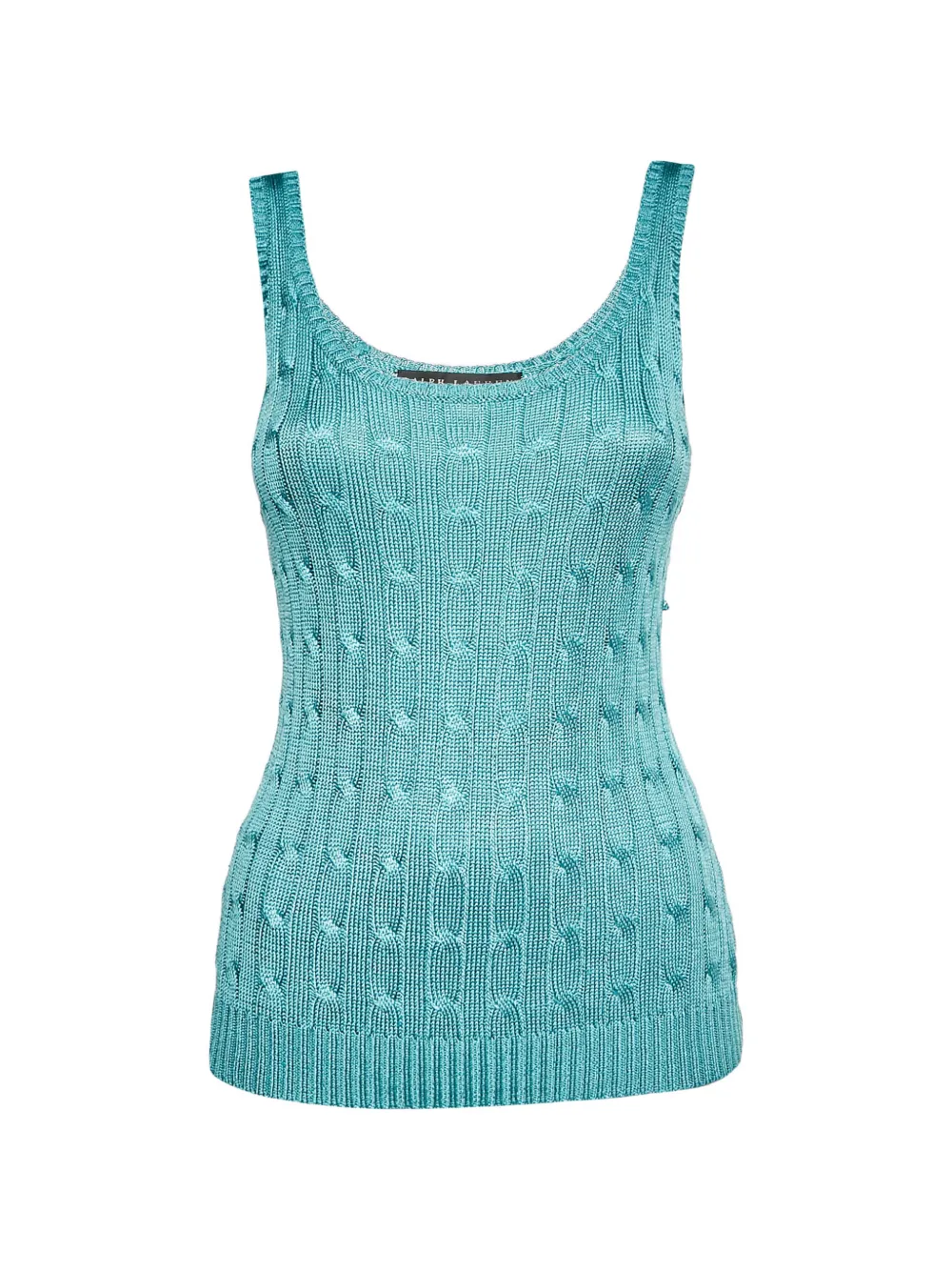 Ralph Lauren Vintage cable knit tank top - Blu