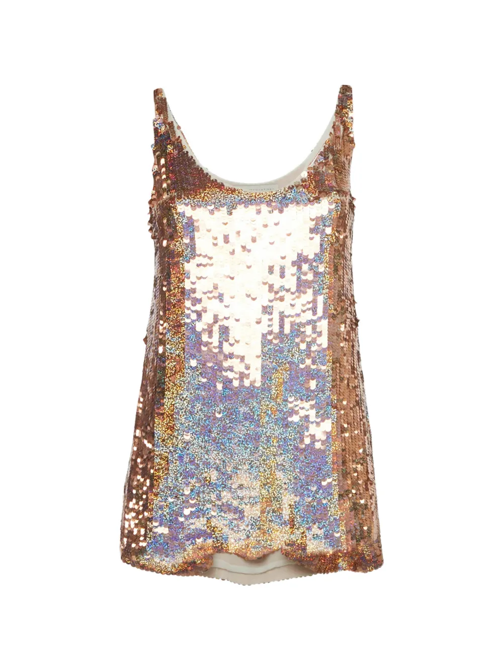 Stella McCartney Pre-Owned sequin-embellishment silk tank top - Oro