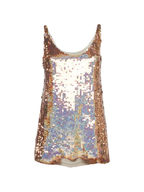 Stella McCartney Pre-Owned sequin-embellishment silk tank top