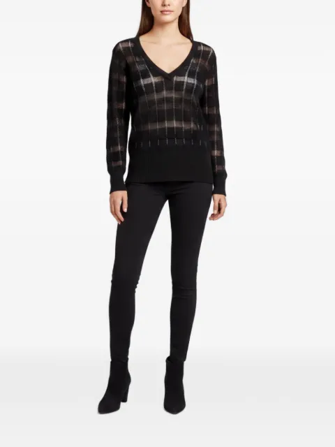 M Missoni Vintage sweater med V-hals