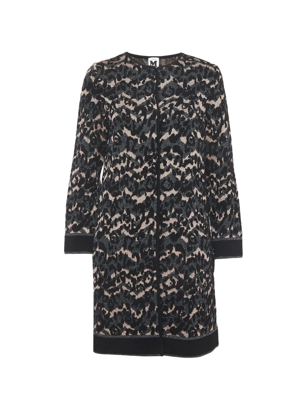 Missoni Pre-Owned animal-print knitted coat - Nero