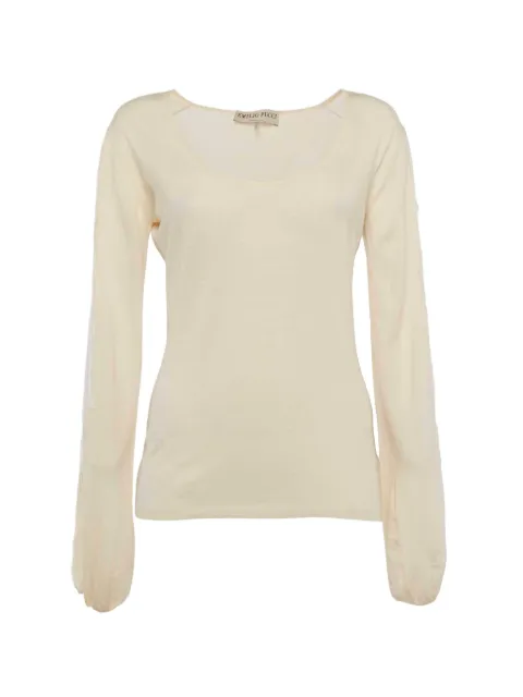 PUCCI Pre-Owned playera con ribete de encaje