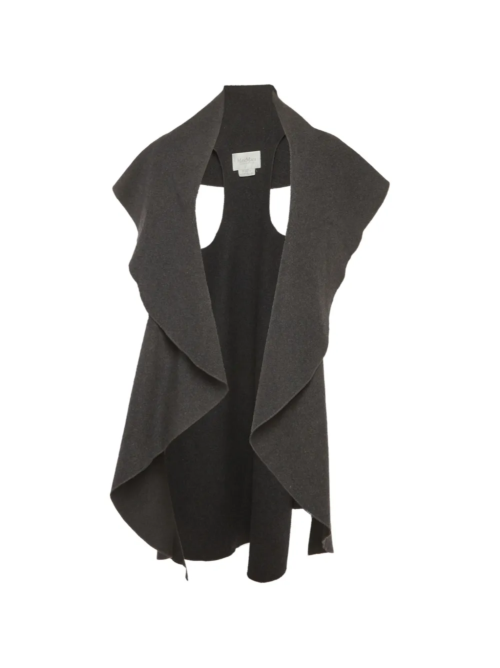 Max Mara open-front felt cardigan - Grigio