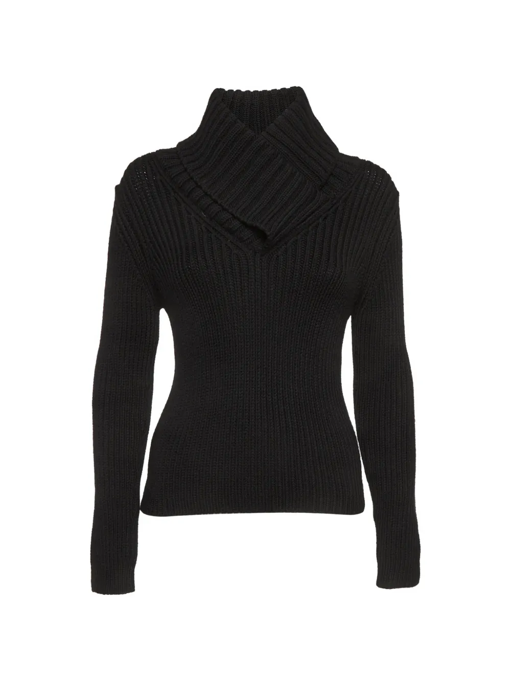 Gucci Pre-Owned rib-knit roll-neck sweater - Nero