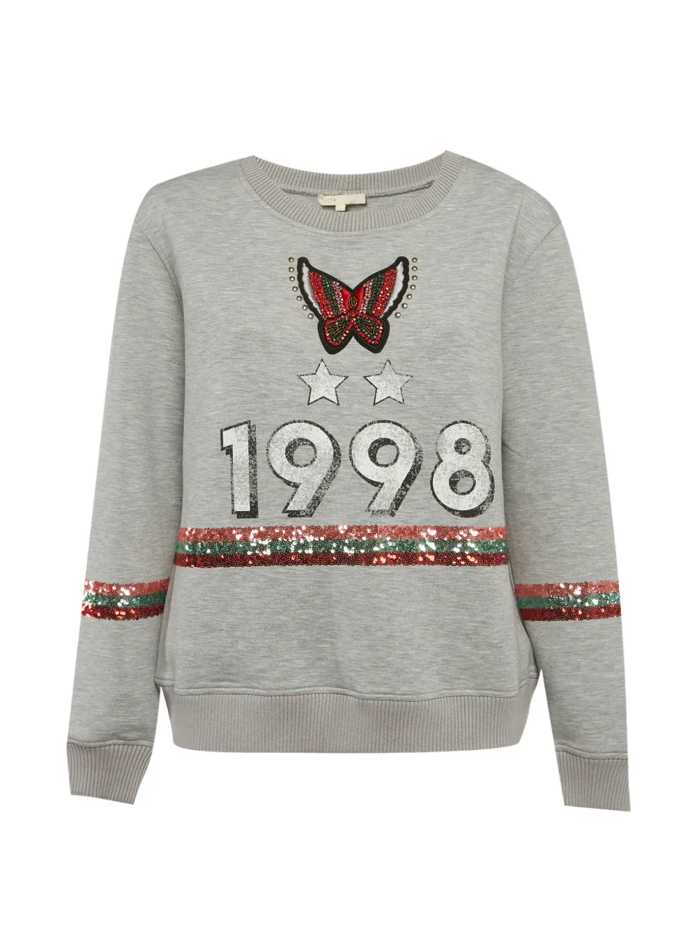 Maje embellished sweatshirt - Grigio