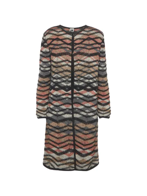 Missoni Pre-Owned cárdigan largo de punto en zigzag