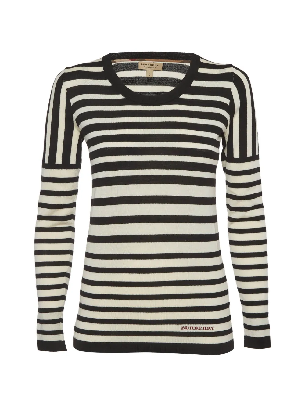 Burberry Pre-Owned striped wool sweater - Nero