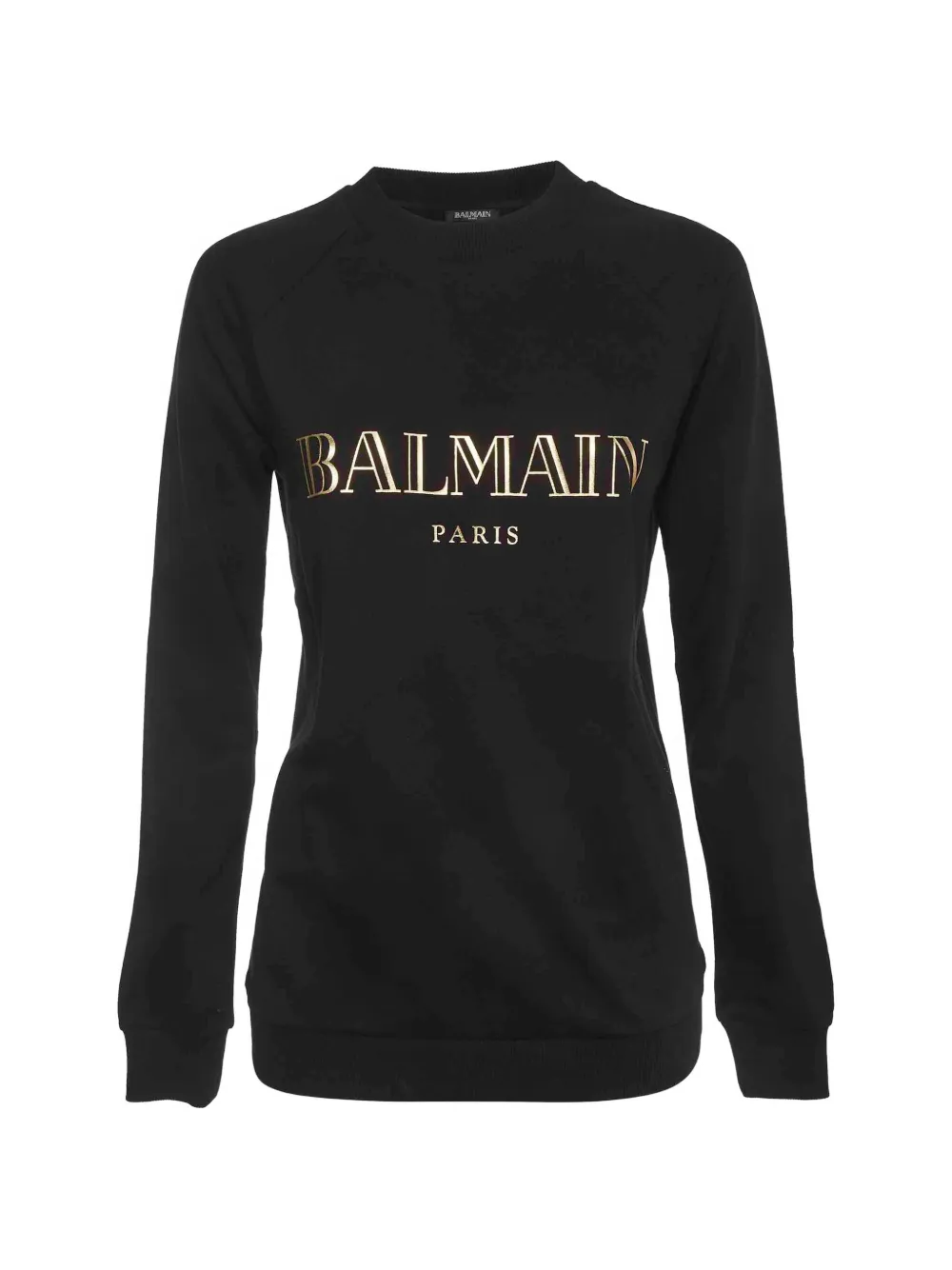 Balmain Pre-Owned logo-print cotton sweatshirt - Schwarz