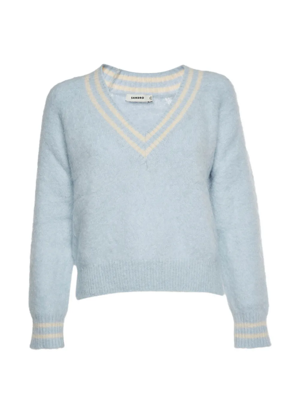 SANDRO Cleo V-neck sweater - Blu