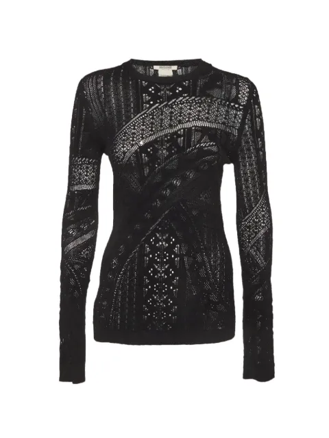 Roberto Cavalli Vintage patterned-knit long-sleeve jersey