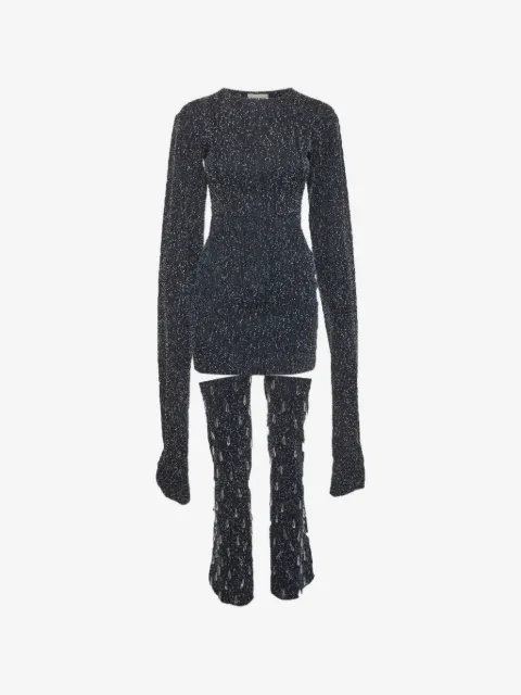 424 embellished textured set