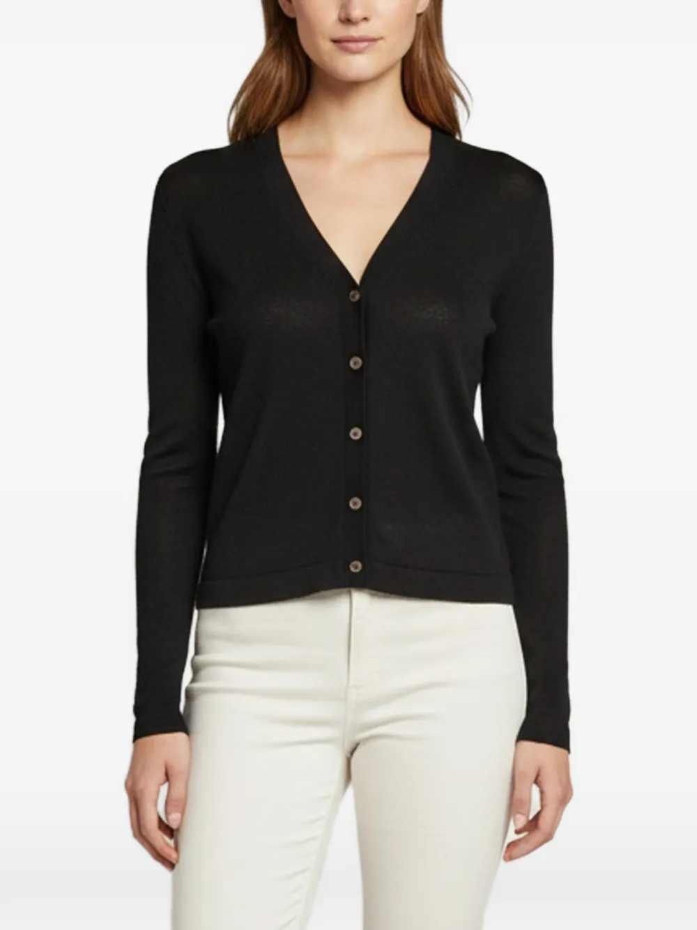 Miu Miu Pre-Owned Cardigan con bottoni - Nero