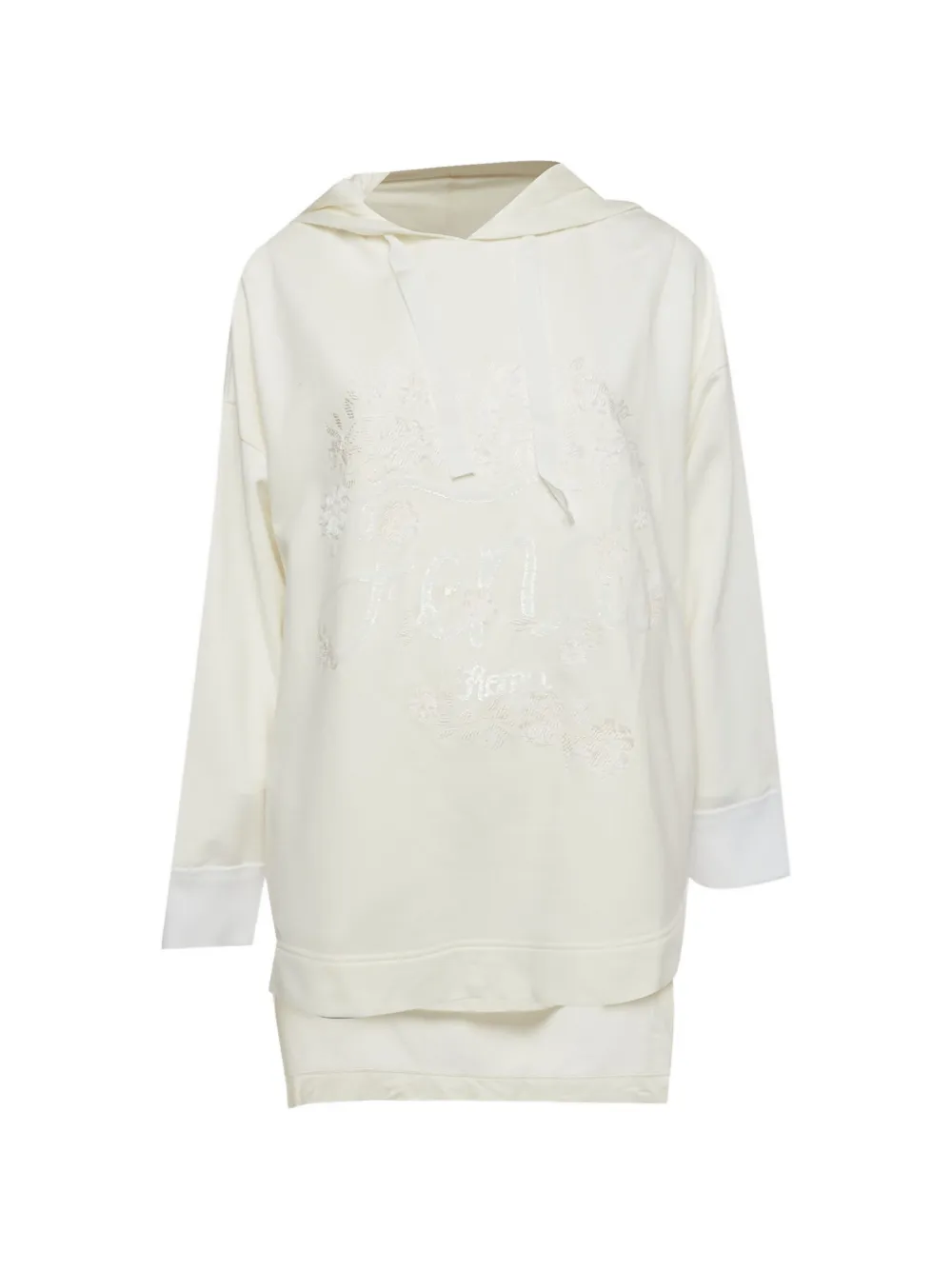 Fendi Pre-Owned logo sequin-embroidered hoodie - Toni neutri