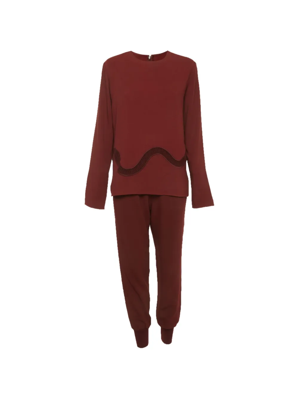 Stella McCartney Pre-Owned embroidered crepe suit - Rosso
