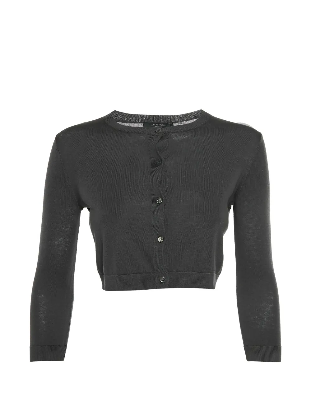 Weekend Max Mara cropped button-up cardigan - Grigio
