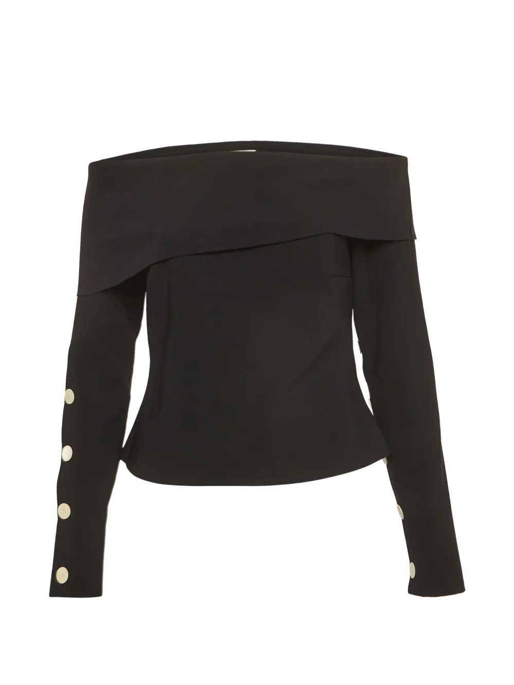 Pre-owned A.w.a.k.e. Button-embellishment Top In Black